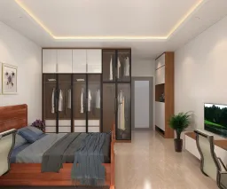 Phòng ngủ - Concept nhà phố Lê Cao Lãng - Tân Phú - Phong cách Modern 
