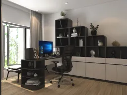 Phòng làm việc - Concept căn hộ The Antonia - Phú Mỹ Hưng - Phong cách Modern 