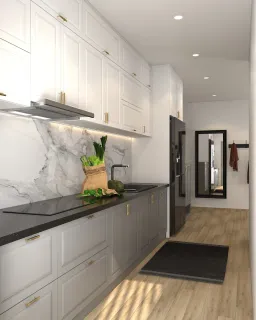 Phòng bếp - Concept căn hộ The Antonia - Phú Mỹ Hưng - Phong cách Modern 