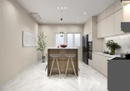 Phòng bếp - Concept nhà phố 1 trệt 3 lầu Đặng Thai Mai - Phú Nhuận - Phong cách Modern 