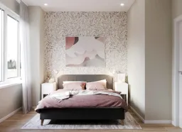 Phòng ngủ - Concept căn hộ - Phong cách Scandinavian & Color Block 