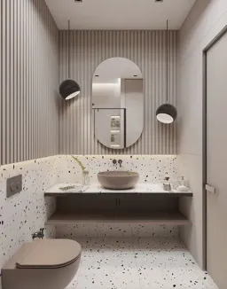 Phòng tắm - Concept căn hộ - Phong cách Japandi số 2 