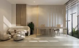 Phòng làm việc - Concept căn hộ - Phong cách Japandi số 2 