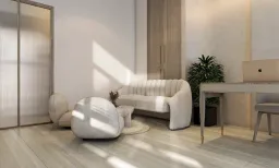 Phòng làm việc - Concept căn hộ - Phong cách Japandi số 2 