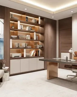 Phòng làm việc - Concept căn hộ - Phong cách Neo Classic & Minimalism số 2 
