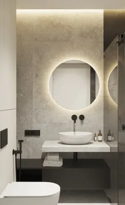 Phòng tắm - Concept thiết kế 3D căn hộ - Phong cách Minimalism số 1 