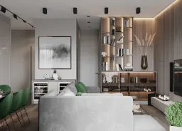 Phòng khách - Concept căn hộ phong cách Modern số 1 