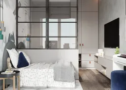 Phòng ngủ - Concept căn hộ phong cách Modern số 1 