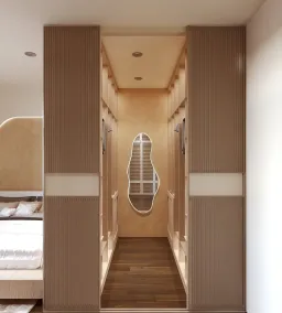 Phòng thay đồ - Concept nhà phố chị Linh Quận 9 - Phong cách Modern 