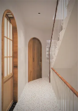 Cầu thang - Concept nhà phố anh Khánh Bình Thạnh - Phong cách Scandinavian 