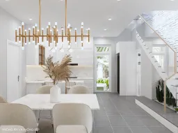 Phòng bếp - Concept biệt thự AX FILM Bình Dương - Phong cách Modern 