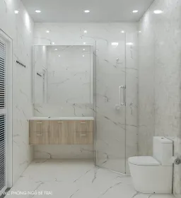 Phòng tắm - Concept biệt thự AX FILM Bình Dương - Phong cách Modern 