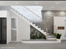 Cầu thang - Concept biệt thự AX FILM Bình Dương - Phong cách Modern 