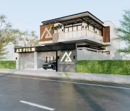 Mặt tiền - Concept biệt thự AX FILM Bình Dương - Phong cách Modern 