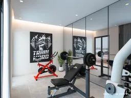 Phòng gym - Concept biệt thự anh Giang, An Giang - Phong cách Modern 