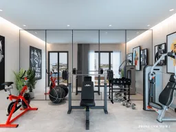 Phòng gym - Concept biệt thự anh Giang, An Giang - Phong cách Modern 