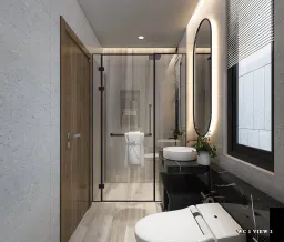 Phòng tắm - Concept biệt thự anh Giang, An Giang - Phong cách Modern 