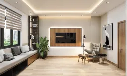 Phòng ngủ, Phòng làm việc - Concept nhà phố chị Linh, quận 12 - Phong cách Modern 