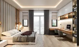 Phòng ngủ - Concept nhà phố chị Linh, quận 12 - Phong cách Modern 