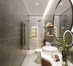 Phòng tắm - Concept nhà phố chị Linh, quận 12 - Phong cách Modern 