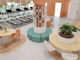 Concept thiết kế Trung tâm YOGA Vincom - 3/2 Quận 10 - Phong cách Modern