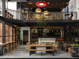 Concept thiết kế quán The Fairy Coffee Tân Phú - Phong cách Modern x Industrial