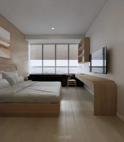 Phòng ngủ - Concept thiết kế căn hộ Sunrise City - Phong cách Minimalist 