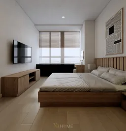 Phòng ngủ - Concept thiết kế căn hộ Sunrise City - Phong cách Minimalist 