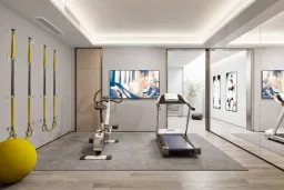 Phòng gym - Thiết kế 3D biệt thự Long An - Phong cách Modern 