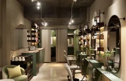 Concept thiết kế LEXI HAIR STUDIO - Phong cách Industrial