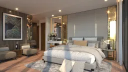 Phòng ngủ - Concept thiết kế nội thất penthouse quận 7 - Phong cách Modern 