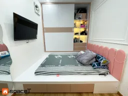 Phòng ngủ - Hoàn thiện Phòng ngủ Nhà phố Quận 11 - Phong cách Neo Classic 