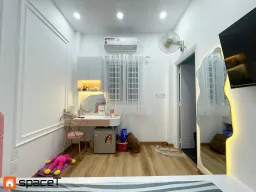 Phòng ngủ - Hoàn thiện Phòng ngủ Nhà phố Quận 11 - Phong cách Neo Classic 