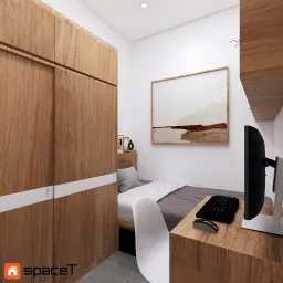 Phòng ngủ - Concept nội thất Nhà phố Quận 4 - Phong cách Modern 