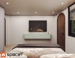 Phòng ngủ - Concept nội thất Nhà phố Hồ Văn Huê - Phong cách Minimalist 