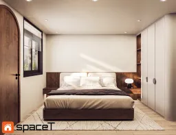 Phòng ngủ - Concept nội thất Nhà phố Hồ Văn Huê - Phong cách Minimalist 