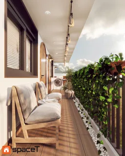 Lô gia - Concept nội thất Nhà phố Hồ Văn Huê - Phong cách Minimalist 