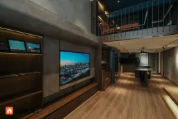 Phòng khách - Nhà phố Quận 5 - Phong cách Industrial 