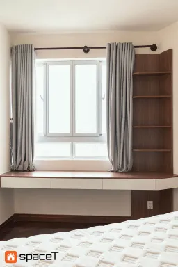 Phòng ngủ, Phòng bếp - Căn hộ Hùng Vương Plaza Quận 5 - Phong cách Modern 