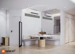 Phòng ăn - Concept nội thất Căn hộ Sunrise City View - Phong cách Minimalist 