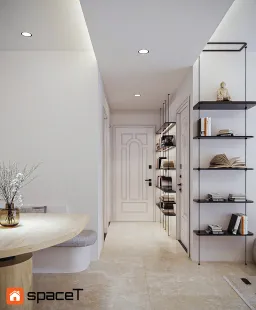 Hành lang - Concept nội thất Căn hộ Sunrise City View - Phong cách Minimalist 