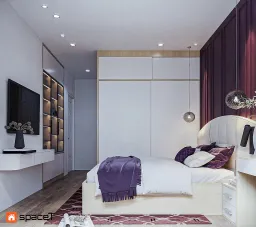 Phòng ngủ - Concept nội thất Căn hộ Sunrise City View - Phong cách Minimalist 