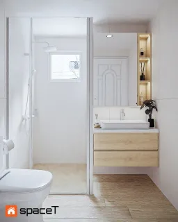 Phòng tắm - Concept nội thất Căn hộ Sunrise City View - Phong cách Minimalist 