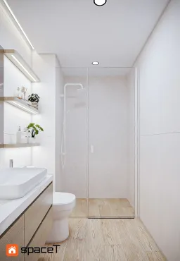 Phòng tắm - Concept nội thất Căn hộ Sunrise City View - Phong cách Minimalist 