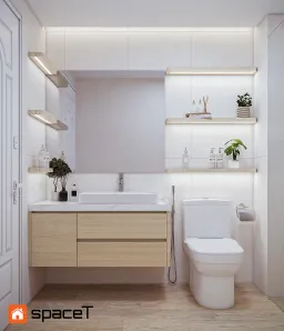 Phòng tắm - Concept nội thất Căn hộ Sunrise City View - Phong cách Minimalist 
