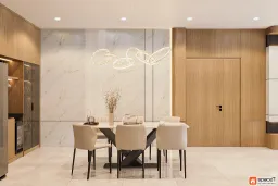 Phòng ăn - Concept nội thất Nhà phố Sư Vạn Hạnh Quận 10 - Phong cách Minimalist 
