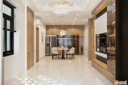 Phòng khách - Concept nội thất Nhà phố Sư Vạn Hạnh Quận 10 - Phong cách Minimalist 