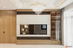 Phòng khách - Concept nội thất Nhà phố Sư Vạn Hạnh Quận 10 - Phong cách Minimalist 