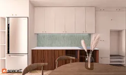 Phòng bếp - Concept nội thất Căn hộ River Panorama Quận 7 - Phong cách Modern 