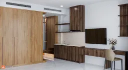 Phòng ngủ - Concept nội thất Nhà phố 150m2 Quận Bình Thạnh - Phong cách Minimalist 